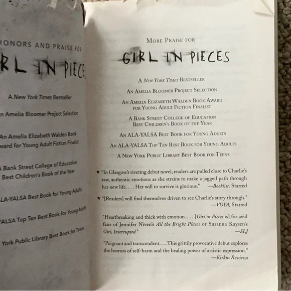 Girl in Pieces Book - Picture 3 of 4